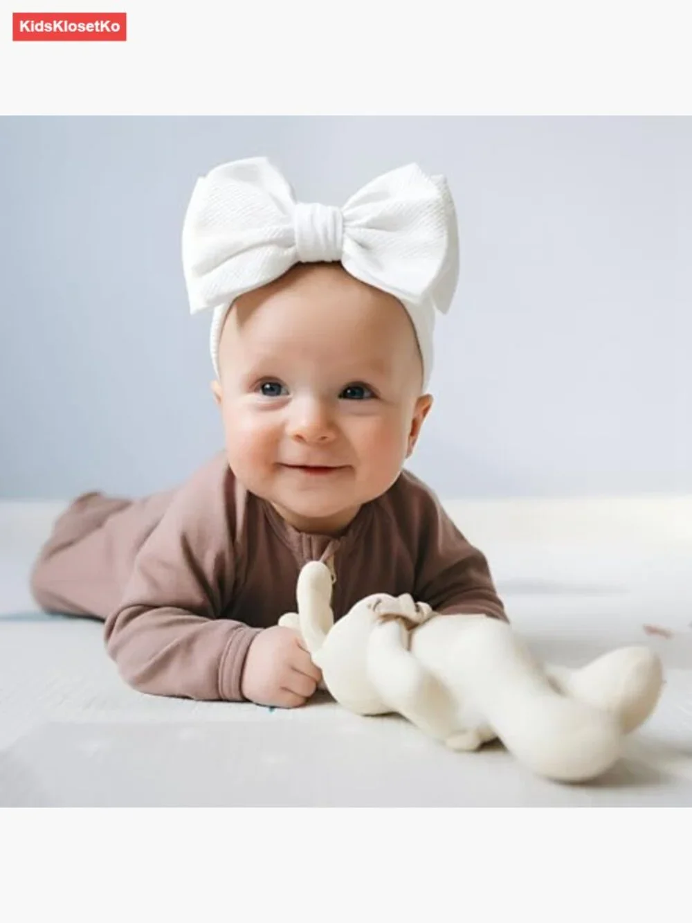 3 Pack Large Bow Elastic Headbands for Baby Girls Photo Prop Party Daily Wear